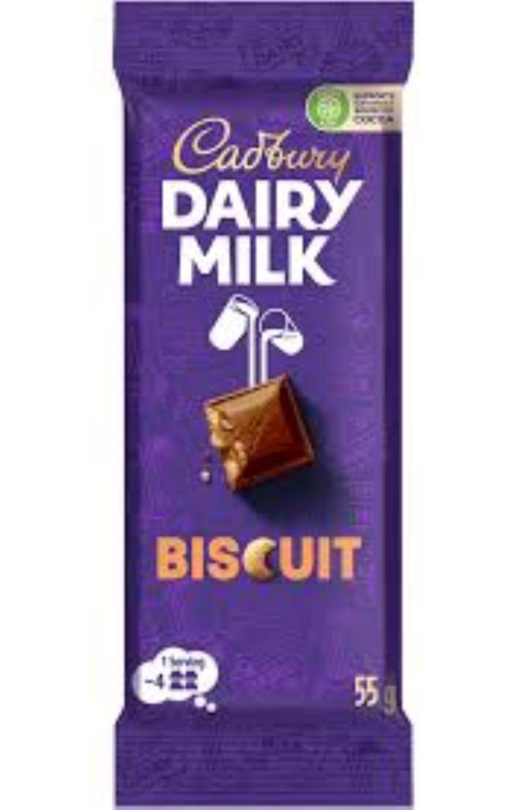 CADBURY DAIRY MILK BISCUIT 55G